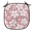 thumbnail image 1 of Flower Chair Seating Cushion, Cherry Blossoms Petal Plant Cartoon Sakura Floret Season, Soft Seat Pads for Office with Anti-slip Backing, 16"x16", Dried Rose White Green, by Ambesonne, 1 of 7
