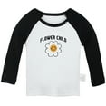 thumbnail image 1 of Flower Child Funny T shirt For Baby, Newborn Babies T-shirts, Infant Tops, 0-24M Kids Graphic Tees Clothing (Long Black Raglan T-shirt, 6-12 Months), 1 of 4