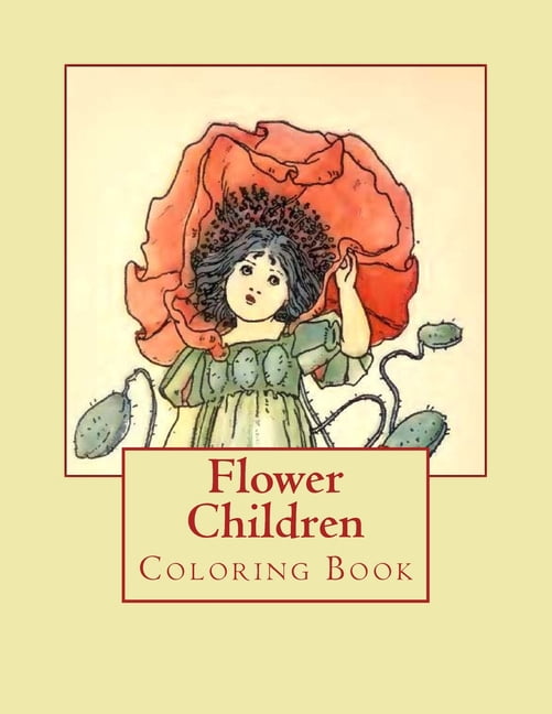 Flower Children: Coloring Book, (Paperback)