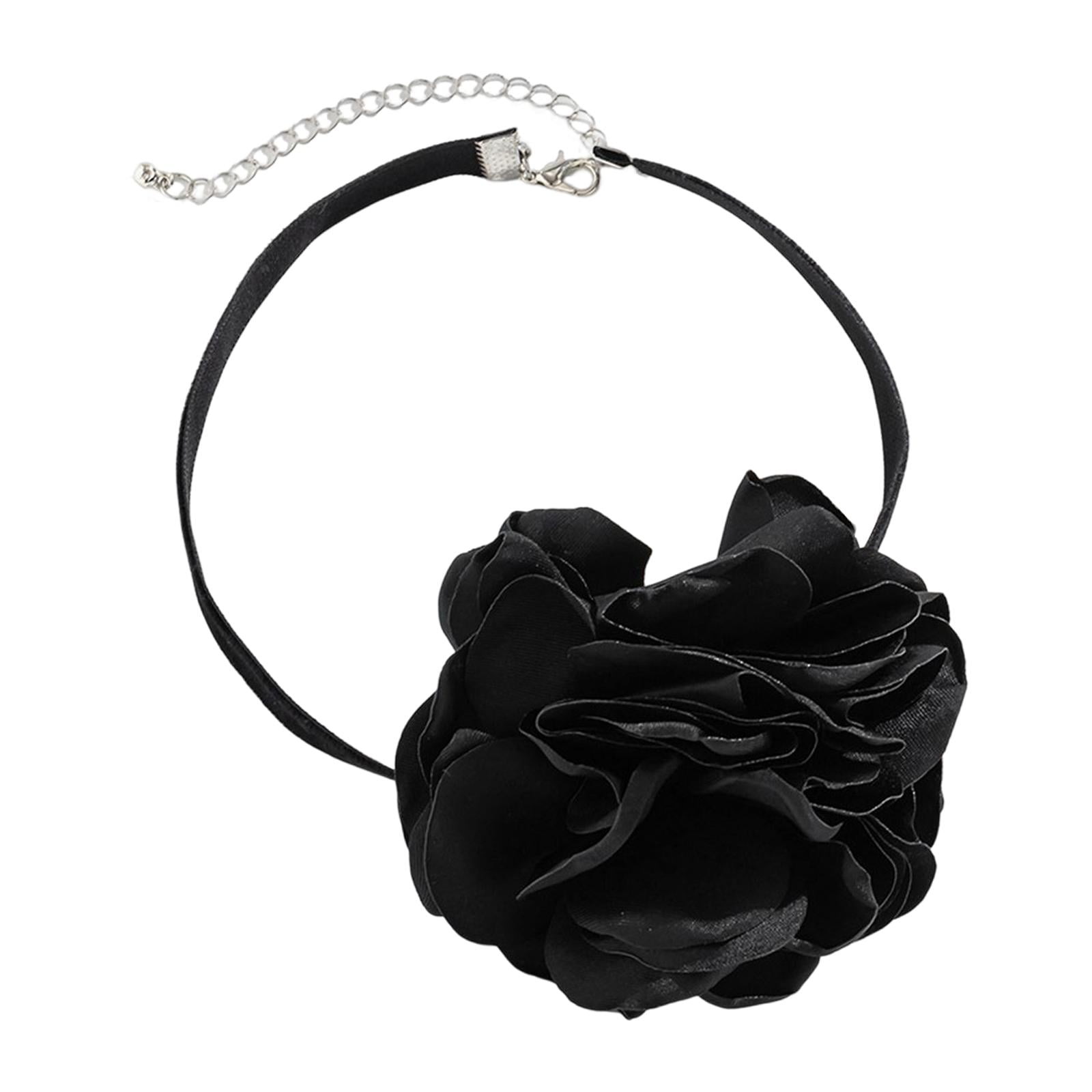 Amazon.com: W WEILIRIAN Black Lace Choker Necklace for Women Teardrop  Crystal Pendant Necklace Black Rose Flower Necklace Lace Flower Choker  Necklace Gothic Rhinestone Choker Necklace for Girls Gifts Cosplay :  Clothing, Shoes