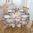 thumbnail image 1 of Flower Chrysanthemum Waterproof Tablecloth Tea Table Decoration Round Table Cover for Kitchen Wedding Party Home Dining Room, 1 of 5