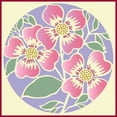 thumbnail image 1 of Flower Circle 8 Stencil - 11"x11" Mandala Round Stencil Circle Stencil, DIY Art & Craft Reusable Sturdy Flexible Painting Template 10 mil Plastic Mylar Wall Floor Stencil - The Artful Stencil, 1 of 2