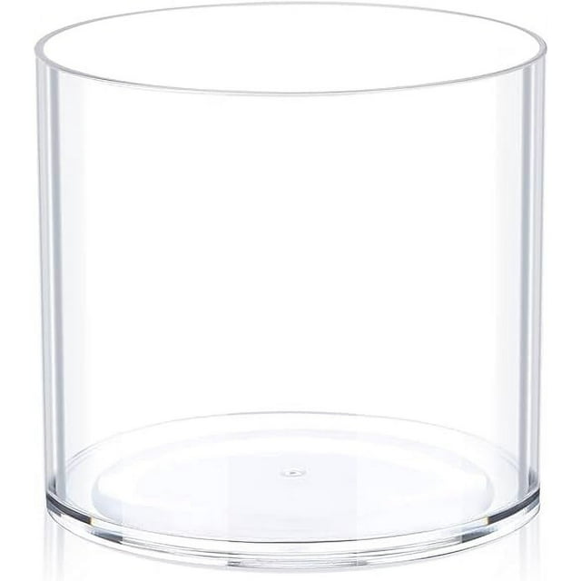 Flower Clear Vase Centerpiece for Home, Wedding Party, Plastic Clear