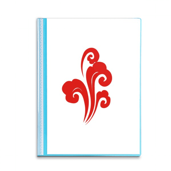 Flower Clouds Happy Life Art Deco Fashion Book Sheet Protectors Portfolio Binder Folder