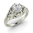 thumbnail image 1 of Flower Cluster Design Diamond Engagement Ring 1.6 Ct Diamond 14K White Gold Over, 1 of 2