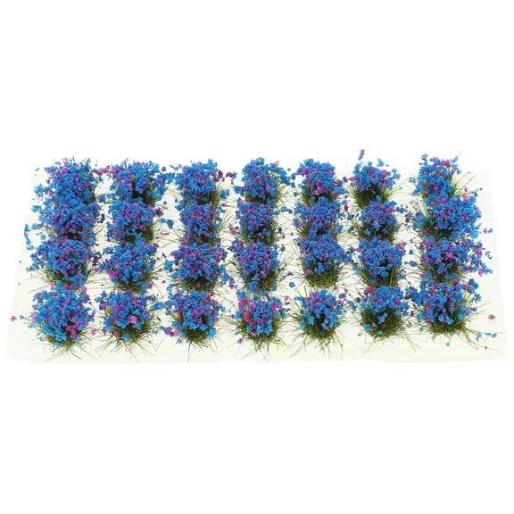 Flower Cluster Model Simulated Flowers Decor Ornament Bouquet Artificial Bluebonnet Fake