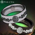 thumbnail image 1 of Flower Cluster Tungsten Carbide Ring, 1 of 9