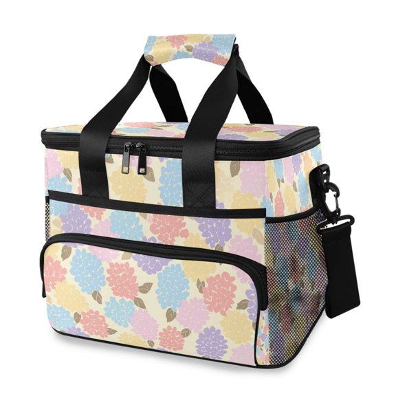 Flower Cluster with Multicolor Portable Cooler Lunch Box Reusable Insulated Lunch Bag Leakproof 15L