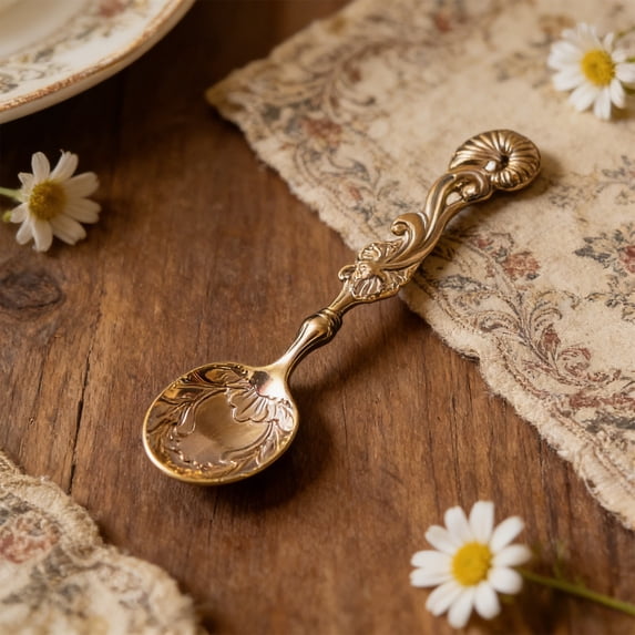 Flower Coffee Tea Spoons,Sugar Spoons Tea Party Flower Fancy Tableware Stir Bar Creative Stirring Teaspoon,Coffee Spoon Tea Spoon,Tea Spoons for Party Decorative Dessert Spoon Ice Cream Spoons