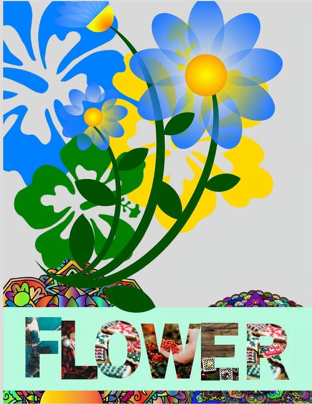 Flower: Coloring & Activity Book (Design Originals) awesome and Inspiring Floral Designs; Beginner-Friendly Creative Art Activities for Adults (Paperback)
