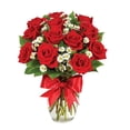 thumbnail image 1 of Flower Country - Rose Bouquet: 12 Red Roses with Vase, Decorative, 1 of 3