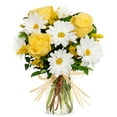 thumbnail image 1 of Flower Country - Daisy Days Small: Yellow, White, & Multicolor Fresh Cut Flowers with Vase, Decorative, 1 of 3