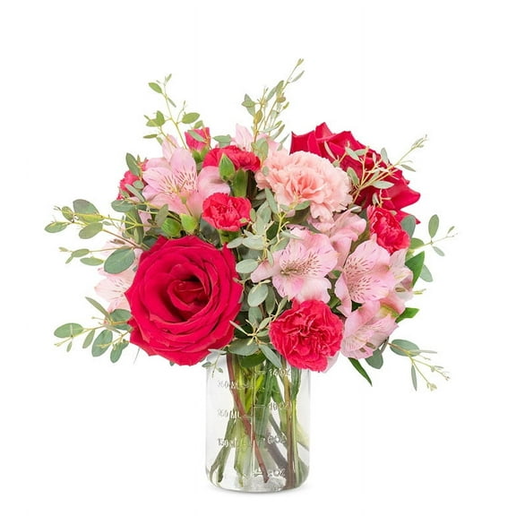 Flower Country - These Dreams Small Bouquet Only: Pink, Peach, & Multicolor Fresh Cut Flowers, Decorative