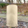 thumbnail image 1 of Flower Cover Frost Protection Freeze Reusable Protector Winter Cold Weather Protecting Bag with Drawstring for Tree Potted Garden Shrub Beige 60cmx80cm, 1 of 10