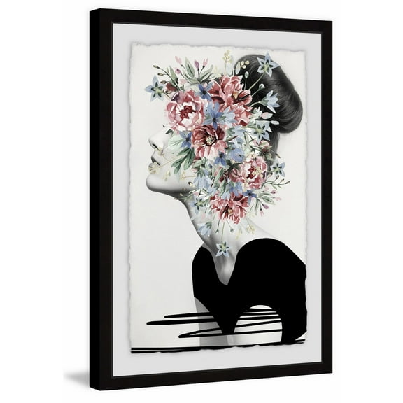 Flower Crown' Framed Painting Print - Multi-color