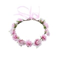 thumbnail image 1 of Flower Crown Headband, Artificial Fairy Rose Floral Headpiece, Boho Bridal Floral Headbands for Women Girls Renaissance Festival Photos Cosplay Wedding Birthday Hair Accessories, 1 of 6