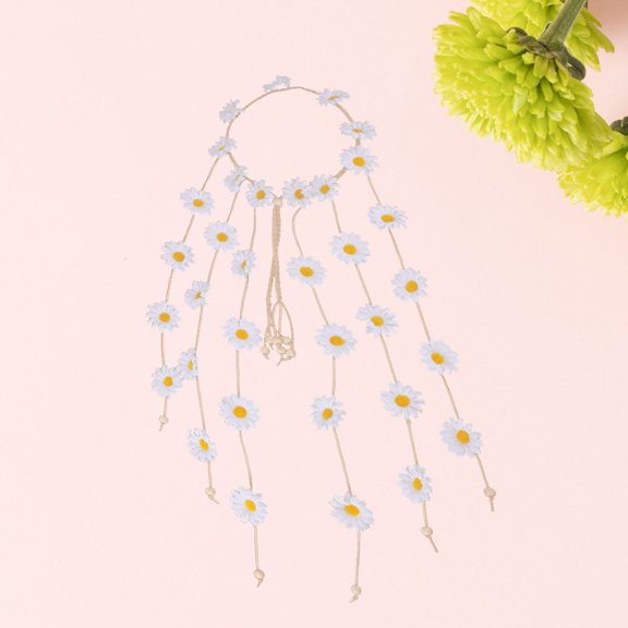 Flower Crown Made from Sturdy Cloth with Elegant Sunflower Style for Hair Fastening