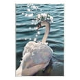 thumbnail image 1 of Flower Crown Swan Lake Ripples Animals & Insects Graphic Art Unframed Art Print Wall Art, 1 of 6