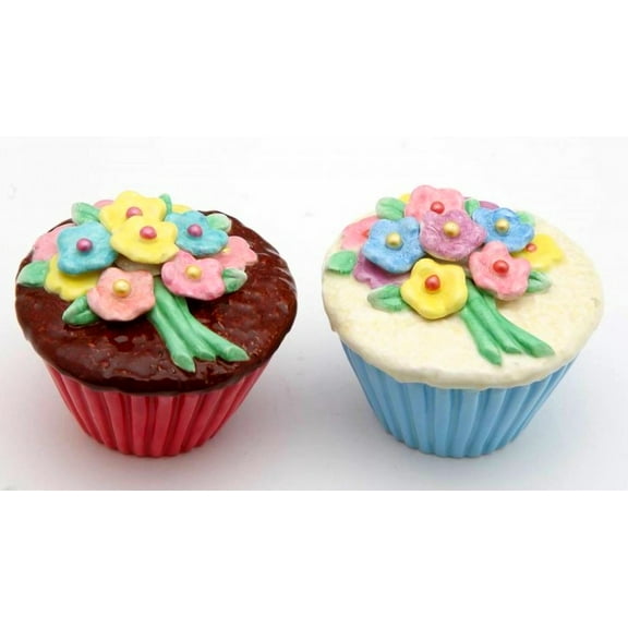 Flower Cupcake Salt & Pepper Shaker