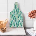 thumbnail image 1 of Flower Cutting Board, Floral Pattern with Rose Vintage Inspired Watercolor Style Print Pastel, Tempered Glass Cutting and Serving Board, Wine Bottle Shape, Turquoise Beige Green, by Ambesonne, 1 of 5