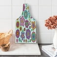 thumbnail image 1 of Flower Cutting Board, Groovy Psychedelic Hand Drawn Notebook Doodle Design Elements Flower Power Words, Decorative Tempered Glass Cutting and Serving Board, in 3 Sizes, by Ambesonne, 1 of 2