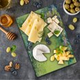 thumbnail image 1 of Flower Cutting Board, Spring Foliage with Leaves Hand Drawn Aesthetic Envrionmental Friendly Picture, Decorative Tempered Glass Cutting and Serving Board, Small Size, Green, by Ambesonne, 1 of 1
