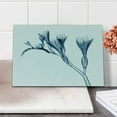 thumbnail image 1 of Flower Cutting Board, Uv Style Picture of Flower Floral Radiography Themed Illustration Modern Design, Decorative Tempered Glass Cutting and Serving Board, Small Size, Teal White, by Ambesonne, 1 of 5