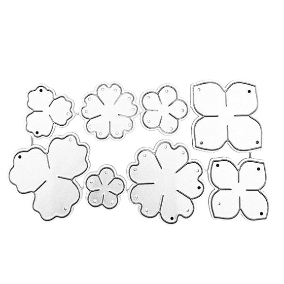 Flower Cutting Dies Floral Embossing Die Cuts Templates for Birthday Card Gift Card Making Scrapbooking
