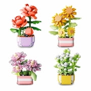 Mini Flower Building Blocks, DIY Botanical Garden Kit, Creative Home Decor Gift
