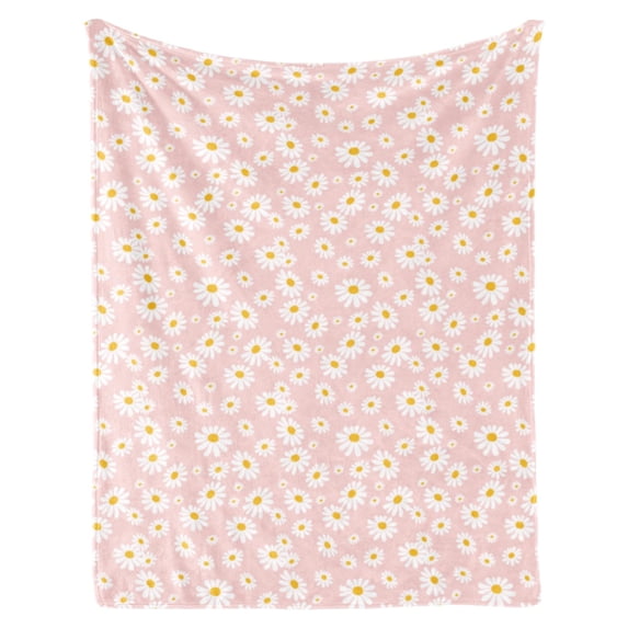 Flower Daisy Gifts Blanket, Christmas Gift Flower Throw Blanket for Toddler Women, Gifts Blanket for Birthday, Leightweight Soft Cozy Blanket Home Couch Living Room Decor All Season Pink(30"x40")