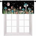 thumbnail image 1 of Flower Daisy Window Valance for Kitchen,Rustic Retro Blue Teal Floral Farmhouse Spring Butterfly Plant Farm Window Treatment for Bedroom Living Room 1 Piece,54x18 Inch, 1 of 4