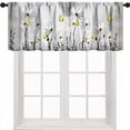 thumbnail image 1 of Flower Daisy Window Valance for Kitchen,Rustic Retro Blue Teal Floral Farmhouse Spring Butterfly Plant Farm Window Treatment for Bedroom Living Room 1 Piece,54x18 Inch, 1 of 4