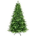 thumbnail image 1 of Flower Dance®  8ft Pre-Lit Christmas Tree with 600 Warm White LED Lights, 2268 Tips Realistic PE+PVC Hinged Tree with Metal Stand, Full Artificial Xmas Tree for Holiday Decoration, 1 of 10