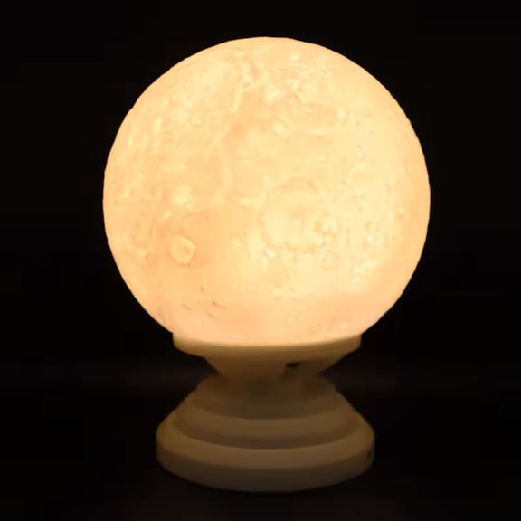 Flower Dance Dimmable 360 Degrees Rotating Moon Led Table Stand White Noise Light Led Desk Moonlight Lamp