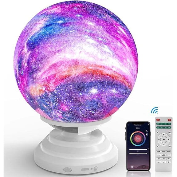 Flower Dance Touch APP Smart Voice Control galaxy Kids Space Moving Water Wave Moon Star Nebula Lamp,light Led Laser Projector