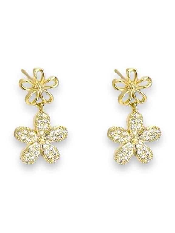 Flower Dangle Drop Earrings for Women