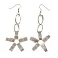 thumbnail image 1 of Flower Dangle-Earrings Silver-Tone Color #LQE2734, 1 of 2