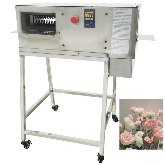 Flower Deburring Device Leaf Thorn Removal Stem Cutting Integrated Machine 110V