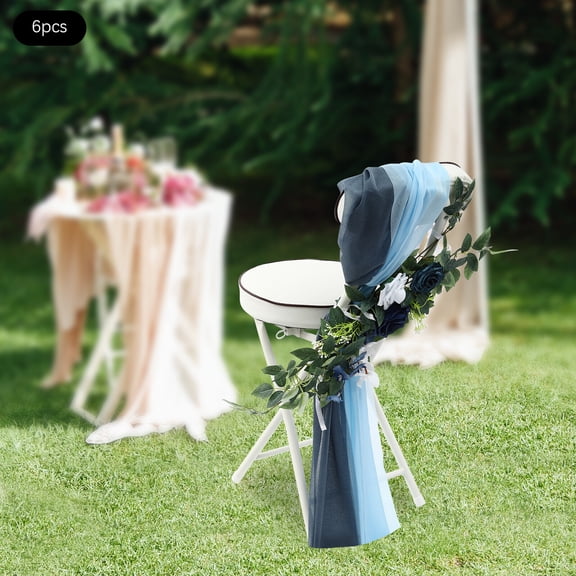 Flower Decor Set Bohemia Style Fits 35.43-59.06in Chairs Photography Background