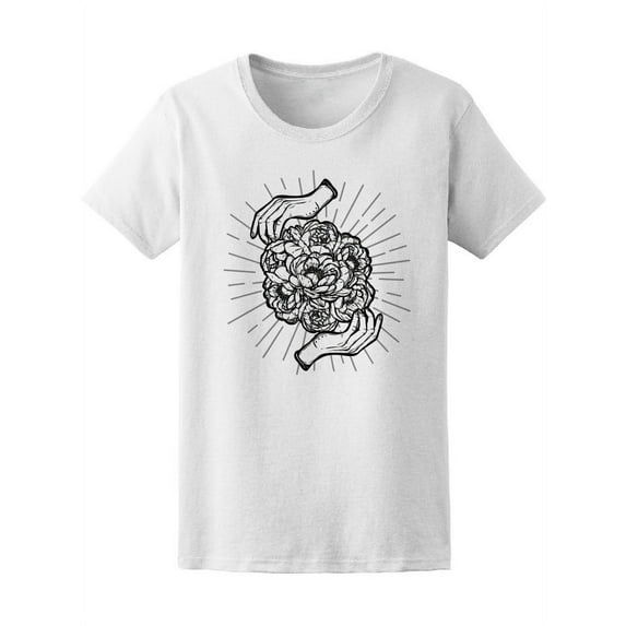 Flower Decoration Of Peonies Tee Women's -Image by Shutterstock