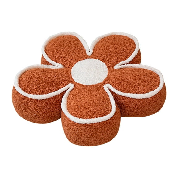 Flower Decorative Throw Pillows - Cute Flower Futon Thickened Cushion Five Petals Flower Home Decor Soft Sofa Cushion Bedroom Bedside Cushion