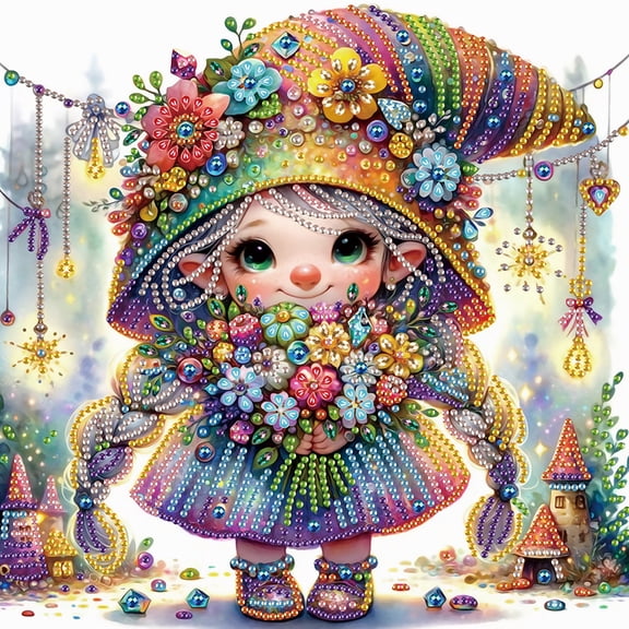 Flower Delivery Angel Diamond Art Painting Kit