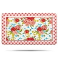thumbnail image 1 of Flower Design Bathroom Rug, Non Slip Pioneer Flower Woman Bath Mat Water Absorbent Soft Microfiber Shaggy Mat Machine Washable, Thick Plush Rugs for Shower 17x30 Inch, 1 of 4