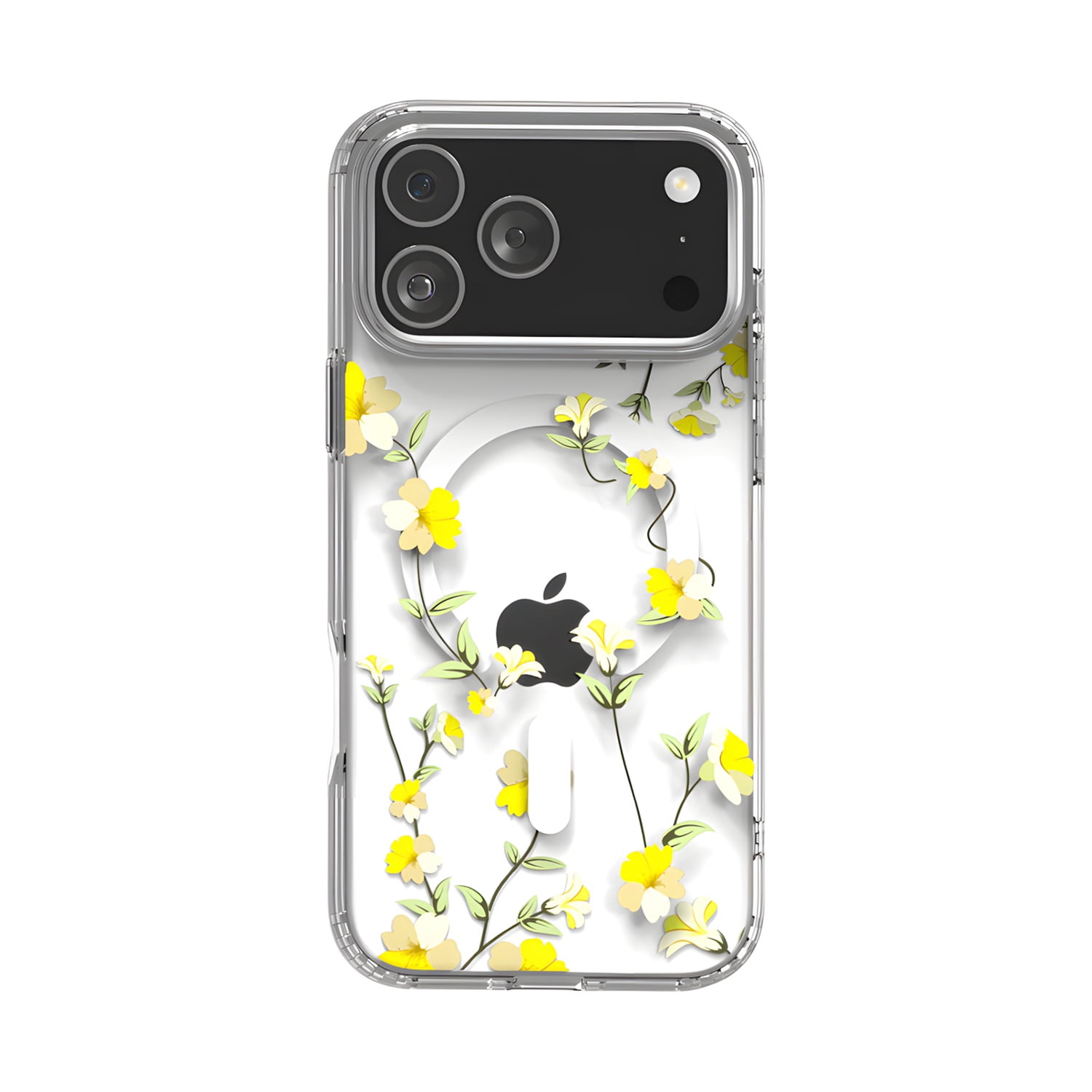 Flower Design Case for iPhone 17 Pro Max - Yellow