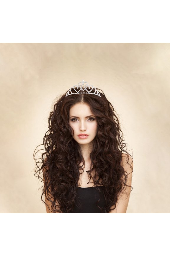 Flower Design Rhinestone Wedding Headband Bridal Headpieces Simple Design Bridal Headband for Birthday Party Prom Gifts