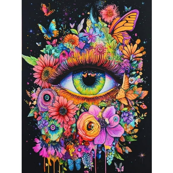 Flower Diamond Art Kits for Adults Beginners,DIY Full Round Drill Diamond Painting Kits Hummingbird,Paint by Diamonds Dot Gem Art Crystal Easy,Home Wall Decor 12x16Inch