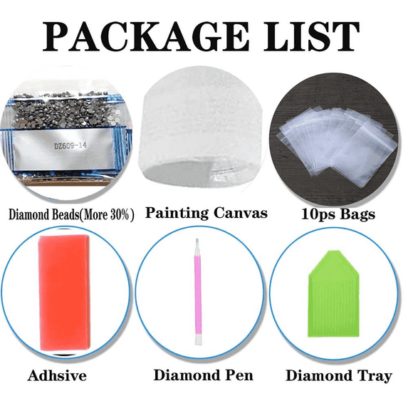 Flower Diamond Art Kits for Adults, Mandala Diamond Paintings Kits for Beginners, Full Drill Round DIY Crafts Kits Gift Home Wall Decor 12x12Inch