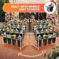 thumbnail image 1 of Flower Display Stand with Buckets, Metal Flower Pot Stand, Florist Bouquet Shelf for Wedding, Party, Events, 1 of 8