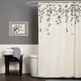 thumbnail image 1 of Flower Drops 72"x72" Shower Curtain, 1 of 5
