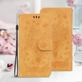 thumbnail image 1 of Flower Embossed PU Leather Flip Wallet Case for Samsung Galaxy A13 5G, Card Holder Kickstand Wirst Strap Protective Case Protection Cover For Samsung Galaxy A13 5G,Yellow, 1 of 1